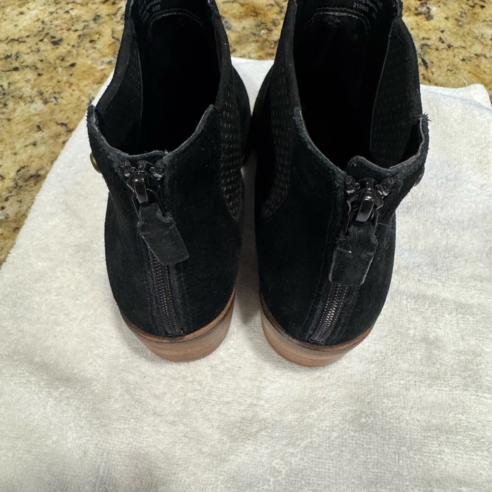 Cole Haan Women's Suede Black Ankle Booties - Picture 5 of 8